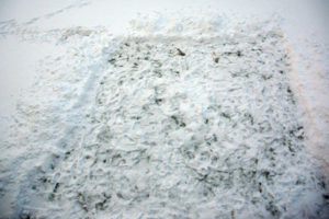 Skottad ruta i snön